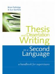 Thesis and Dissertation Writing in a Second Language