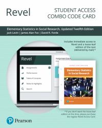 Revel for Elementary Statistics in Social Research Updated Edition -- Combo Access Card