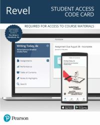 REVEL for Writing Today Plus the Writer's Handbook -- Access Code Card