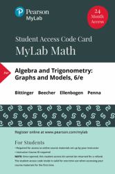 MyLab Math with Pearson eText for Algebra and Trigonometry -- 24-Month Standalone Access Card : Graphs and Models