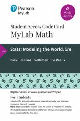 MyLab Statistics with Pearson EText -- 18 Week Standalone Access Card -- for Stats : Modeling the World