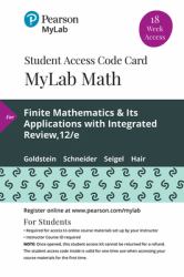 MyLab Math with Pearson EText -- 18 Week Standalone Access Card -- for Finite Mathematics and Its Applications with Integrated Review