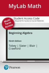 MyLab Math with Pearson EText Access Code (24 Months) for Beginning Algebra