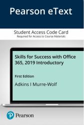 Pearson EText Skills for Success with Office 365, 2019 Introductory -- Access Card