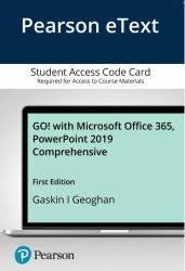 Pearson EText GO! with Microsoft Office 365, PowerPoint 2019 Comprehensive -- Access Card