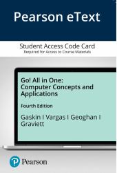 Pearson eText Go! All in One : Computer Concepts and Applications--Student Access Code Card