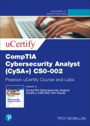 CompTIA Cybersecurity Analyst (CySA+) CS0-002 Cert Guide Pearson UCertify Course and Labs Access Code Card