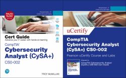 CompTIA Cybersecurity Analyst (CySA+) CS0-002 Cert Guide Pearson UCeritfy Course and Labs Card and Textbook Bundle