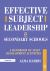 Effective Subject Leadership in Secondary Schools : A Handbook of Staff Development Activities