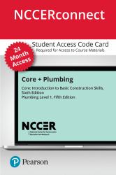 Core + Plumbing Level 1 -- NCCERconnect with Pearson EText Access Card