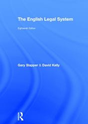 The English Legal System : 2015-2016