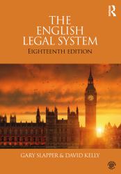 The English Legal System : 2015-2016