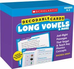 Decodable Cards: Long Vowels and More