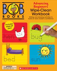 Bob Books - Wipe-Clean Workbook: Advancing Beginners Phonics, Ages 4 and up, Kindergarten (Stage 2: Emerging Reader)