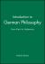 Introduction to German Philosophy : From Kant to Habermas