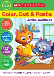 Color, Cut and Paste Jumbo Workbook