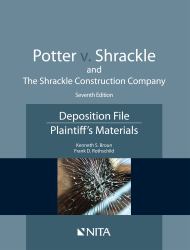 Potter V. Shrackle and the Shrackle Construction Company : Deposition File, Plaintiff''s Materials