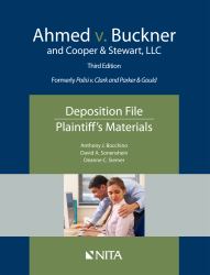 Ahmed V. Buckner and Cooper and Stewart, LLC : Deposition File, Plaintiff's Materials