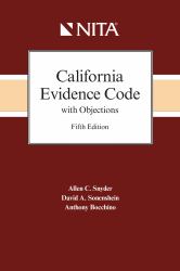 California Evidence Code with Objections