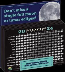 2024 Moon Calendar Card (40-Copy Counter Display) : Lunar Phases, Eclipses, and More!