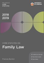 Core Statutes on Family Law 2018-19