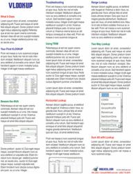 Excel VLOOKUP Laminated Tip Card : Master VLOOKUP from Mrexcel