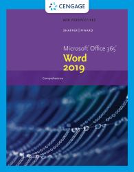 New Perspectives MicrosoftOffice 365 and Word 2019 Comprehensive