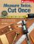 Measure Twice, Cut Once : Simple Steps to Measure, Scale, Draw and Make the Perfect Cut-Every Time