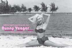 Bikini Girl Postcards by Bunny Yeager : Shore Wish You Were Here!