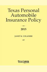 Texas Personal Automobile Insurance Policy 2015