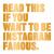 Read This If You Want to Be Instagram Famous : (Tips on Photographic Techniques, Captioning, Codes of Conduct, Kit and Managing Your Account)