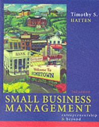 Small Business Management Entrepreneurship and Beyond : Entrepreneurship and Beyond