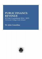 Public Finance: Revenue EC3146 Coursebook 2014/2015 UCC