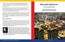 Microsoft Dataverse the Power Platform Series : Leveraging Microsoft Dataverse to Build Real World Business Solutions