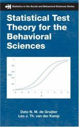 Statistical Test Theory for the Behavioral Sciences