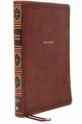 KJV Holy Bible : Giant Print Thinline Bible, Brown Leathersoft, Red Letter, Comfort Print (Thumb Indexed): King James Version