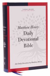 NKJV, Matthew Henry Daily Devotional Bible, Hardcover, Red Letter, Thumb Indexed, Comfort Print : 366 Daily Devotions by Matthew Henry