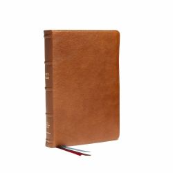 NKJV Reference Bible, Classic Verse-By-Verse, Center-Column, Premier Collection, Red Letter, Thumb Indexed, Comfort Print [Brown]