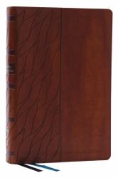 NKJV, Encountering God Study Bible Red Letter, Thumb Indexed, Comfort Print [brown]