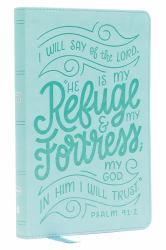 NKJV Thinline Youth Edition Bible, Verse Art Cover Collection, Red Letter, Comfort Print [Teal]