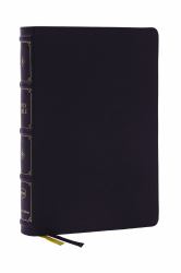 NKJV, Large Print Thinline Reference Bible, Blue Letter, Maclaren Series, Leathersoft, Black, Thumb Indexed, Comfort Print : Holy Bible, New King James Version