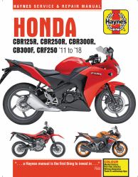 Honda CBR125R, CBR250R, CBR300$, CB300F and CRF250, '11 To '18 : '11 To '18