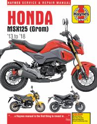 Honda MSX125 (GROM) '13 To '18 : Haynes Service and Repair Manual