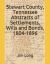 Stewart County, Tennessee Abstracts of Settlements, Wills and Bonds, 1804-1896