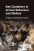 Key Questions in Animal Behaviour and Welfare : A Study and Revision Guide