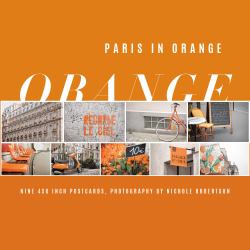 Paris in Orange : Nine Photo Cards