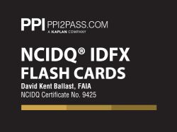 PPI NCIDQ IDFX Flash Cards (Cards) - More Than 200 Flashcards for the NCDIQ Interior Design Fundamentals Exam