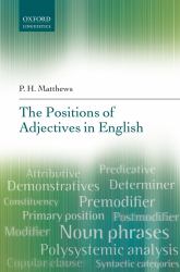 Positions of Adjectives in English