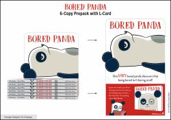 Bored Panda 6-Copy Prepack with Character Easel