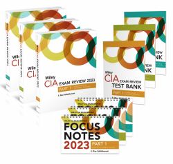 Wiley CIA 2023: Exam Review + Focus Notes + Test Bank Complete Set (2-Year Access)